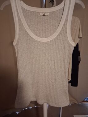 Maurices Light Gray Ribbed Tank Top